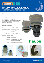 Haupa Nylon Cable Glands cover